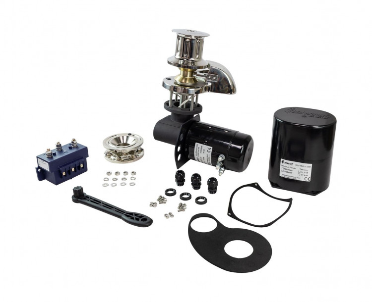 Лебедка якорная Italwinch SMART PLUS с барабаном, 1500Вт, 12 В, цепь 8мм, арт. SS_1512_08D,          Italwinch 