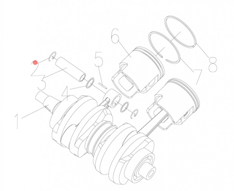 Стопор поршневого пальца YAMAHA 40-90 HIDEA PARSUN GLADIATOR( 40F-01.06.04.03; 688-11634-10) (YUELAN, арт. 688-11634-10,          TAIZHOU YUELANG POWER TECHNOLOGY 