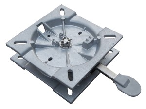 Вертлюг для сиденья, с фиксатором, алюминий