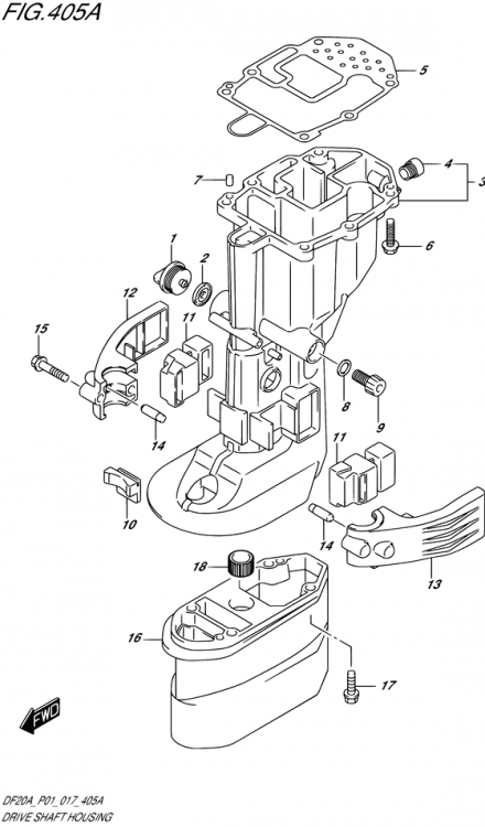 КРЫШКА,НИЖНЕЕ КРЕПЛЕНИЕ STBD  COVER,LOWER MOUNT STBD (поз. 12) , арт. 5421199J01YAY,          SUZUKI 