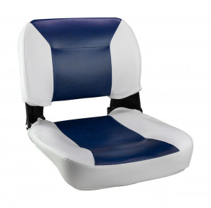 Кресло складное, цвет белый/синий