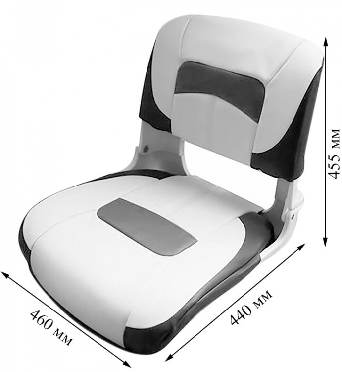 Сиденье Premium Low-back All Weather, белое с темно-серым, арт. 10252320,  