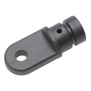 Наконечник с рымом, 3/4, черный пластик, внутренний монтаж