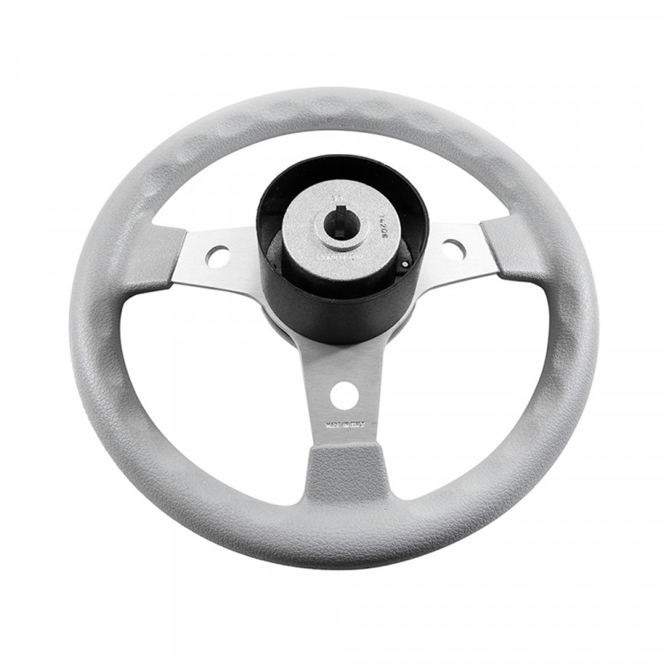 Колесо рулевое DELFINO 310 мм, обод серый, спицы серебрянные, VN70103-03-ts, арт. VN70103-03-ts,          Volanti Luisi  Колесо рулевое DELFINO 310 мм, обод серый, спицы серебрянные, VN70103-03-ts, арт. VN70103-03-ts,          Volanti Luisi