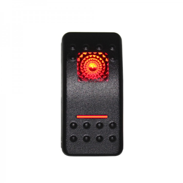 Переключатель двухпозиционный  ON-ON 12В/20А с подсветкой, SK-A11624CR-ts, арт. SK-A11624CR-ts,          Skipper 