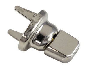 Застежка тентовая DOT поворотная c лапками, никелированная латунь