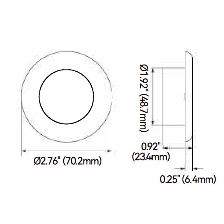 Светильник светодиодный, теплый белый свет, 12 В, 1 Вт (SFCL1-3-YS-01), арт. 10270455,          SeaFlo 