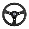 Рулевое колесо DELFINO обод и спицы черные д. 310 мм 