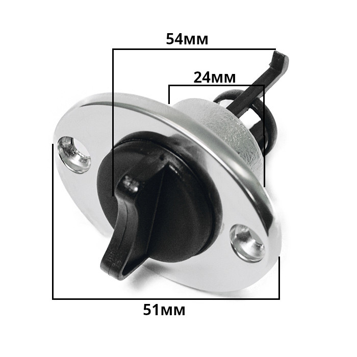Заглушка дренажная SUNFINE 24 мм, нержавеющая сталь и нейлон, арт. SF20322,          SUNFINE MARINE 