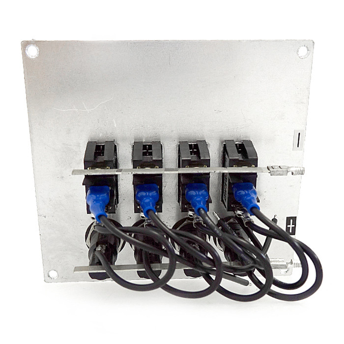 Панель переключателей 4шт вертикальная серая из алюминия, арт. C91313,          Easterner 