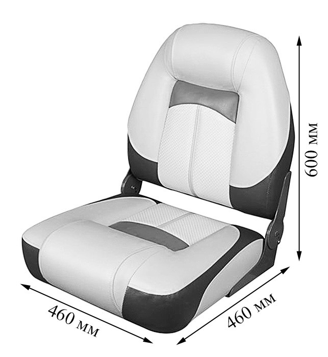 Сиденье Premium Hi-back Qualifier, серое с темно-серым и красным, арт. 10252321,   Сиденье Premium Hi-back Qualifier, серое с темно-серым и красным, арт. 10252321,