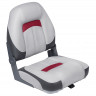 Сиденье Premium Hi-back Qualifier, серое с темно-серым и красным, арт. 10252321,   Сиденье Premium Hi-back Qualifier, серое с темно-серым и красным, арт. 10252321,