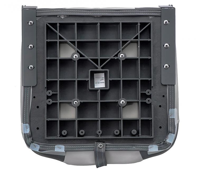 Сиденье Premium Hi-back Qualifier, серое с темно-серым и красным, арт. 10252321,   Сиденье Premium Hi-back Qualifier, серое с темно-серым и красным, арт. 10252321,