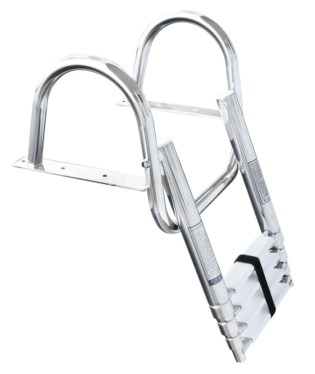 Трап телескопический, 4 ступени, длина 1156/394 мм, ширина 375 мм, арт. 10258877,          Osculati 