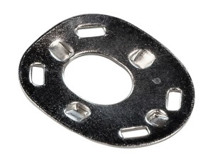 Шайба тентовой застежки DOT, никелированная латунь