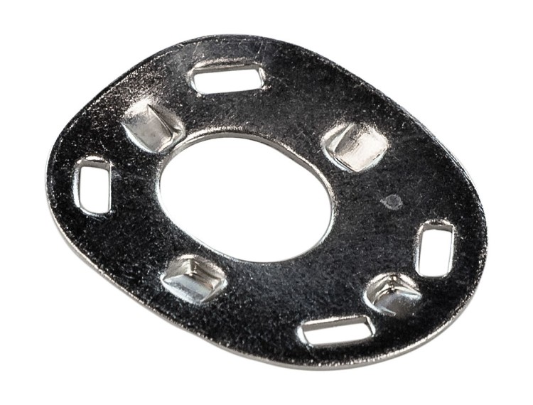 Шайба тентовой застежки DOT, никелированная латунь, арт. 90BS165061A,          DOT 
