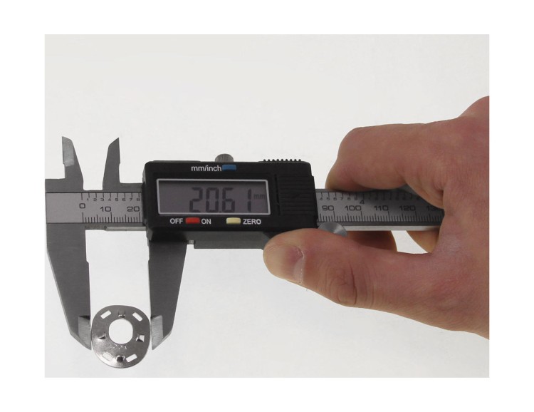 Шайба тентовой застежки DOT, никелированная латунь, арт. 90BS165061A,          DOT 