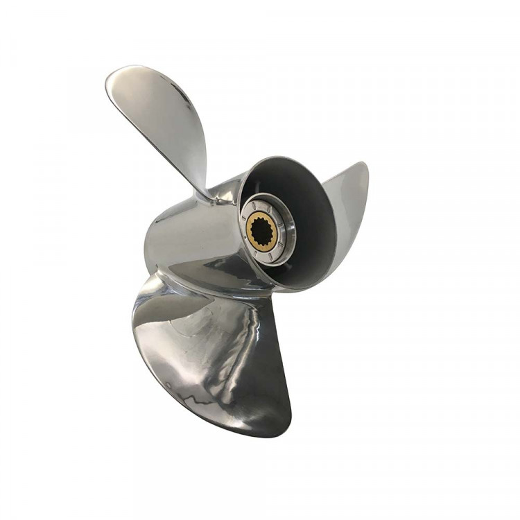Винт гребной Skipper для Mercury 40-140HP Нержавеющая сталь, диаметр - 13 3/4", шаг - 15, шлицов - 15, арт. SK48-77342A45-SS-ts,          Skipper 