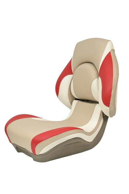 Судовое кресло для лодки  Sea-pro,  красно-белое (аналог Attwood Centric X Tour) , арт. sea-bw-lrw,          SEA-PRO 