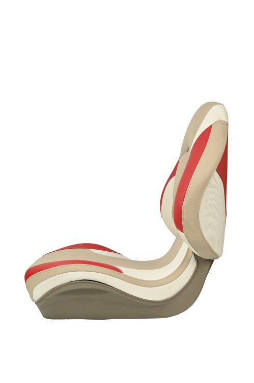 Судовое кресло для лодки  Sea-pro,  красно-белое (аналог Attwood Centric X Tour) , арт. sea-bw-lrw,          SEA-PRO 