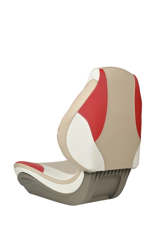 Судовое кресло для лодки  Sea-pro,  красно-белое (аналог Attwood Centric X Tour) , арт. sea-bw-lrw,          SEA-PRO 