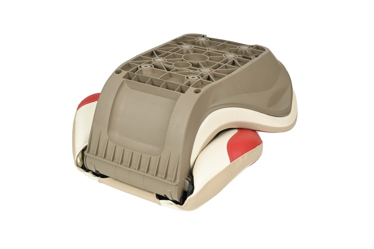 Судовое кресло для лодки  Sea-pro,  красно-белое (аналог Attwood Centric X Tour) , арт. sea-bw-lrw,          SEA-PRO 