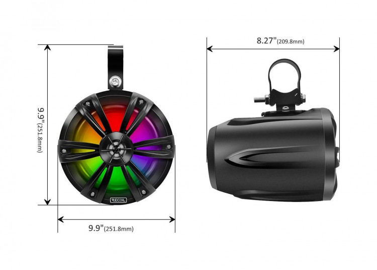 Морская акустика на таргу RGB, арт. R65ED,          Recoil 