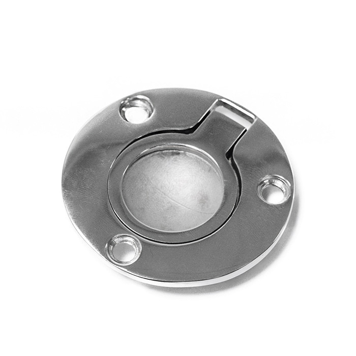 Ручка потайная круглая SUNFINE 51мм, нержавеющая сталь, арт. SF31108,          SUNFINE MARINE 