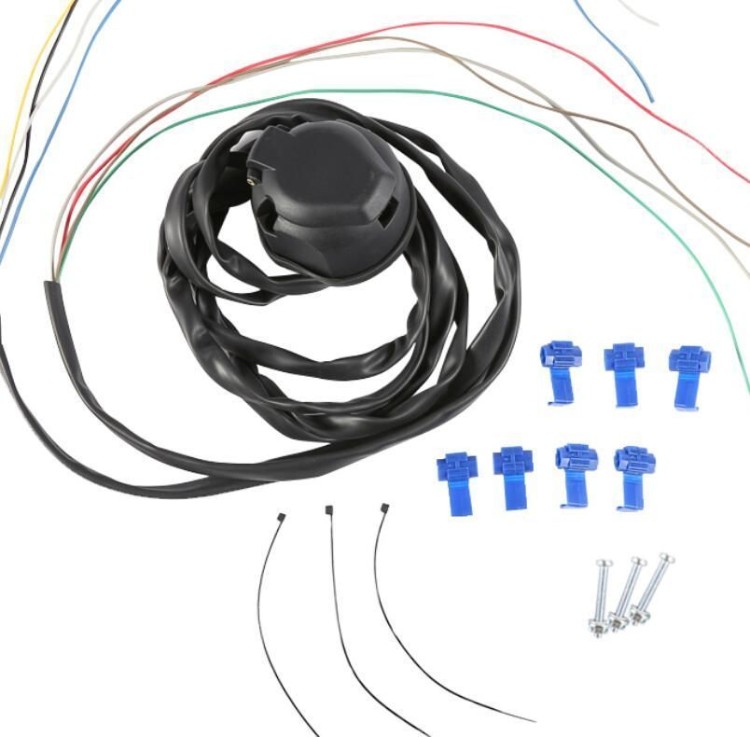 Розетка для прицепа, пластиковая, 13 контактов, с проводкой 2 м., арт. 87818,          Ningbo Era Vehicle 