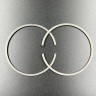 Кольца поршневые, Комплект верхних колец на 2 поршня Tohatsu M40C (345-00011-0;361-87123-0) (STD) (O, арт. 361-00011-0-TW,          OSAKA 