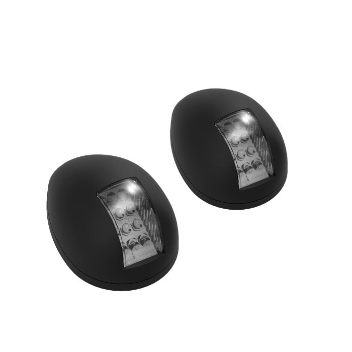 Огни бортовые светодиодные 80х56х42 мм, черный корпус, арт. B011004,          Anheart Marine 