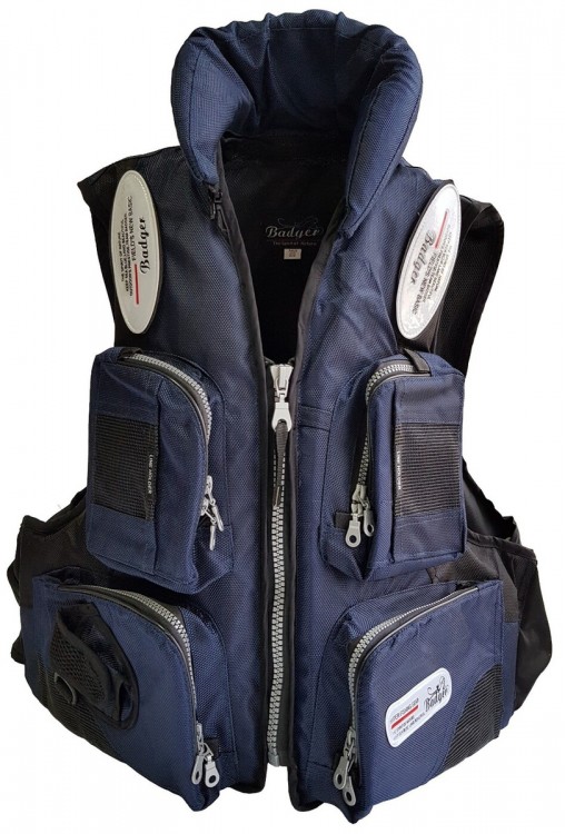 Жилет рыболовный Аqua sport, синий, Badger, арт. hfm-302-b,          Badger  Жилет рыболовный Аqua sport, синий, Badger, арт. hfm-302-b,          Badger