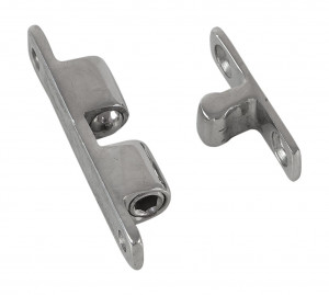 Защелка дверная нержавеющая 44х8 мм