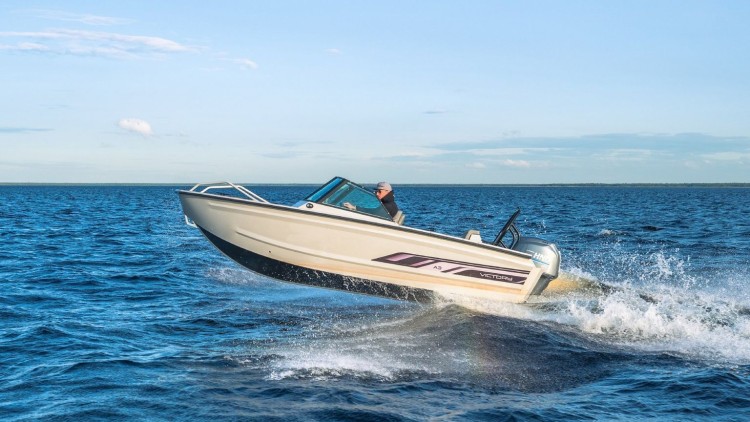 Моторная лодка, Viсtory A3, EvaDeck, светло-серый с Suzuki DF50ATL, арт. KITVA314,          Victory 