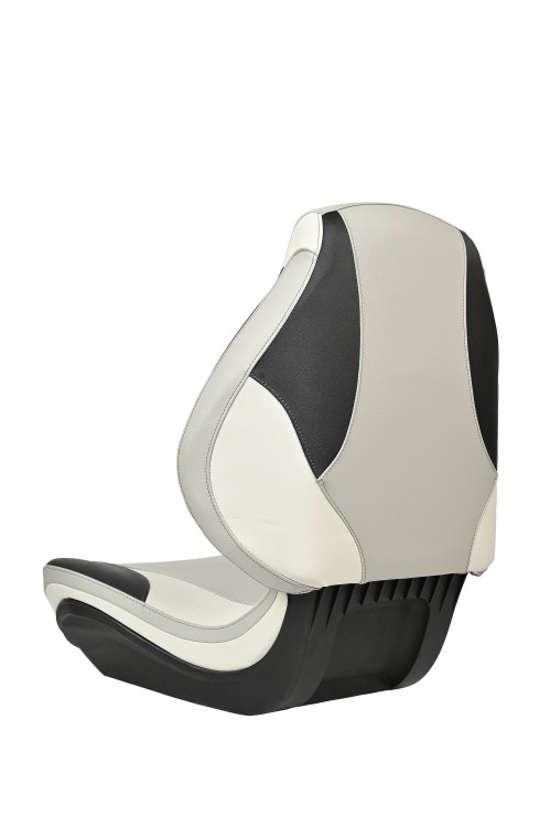 Судовое кресло для лодки  Sea-pro,  бело-серое (аналог Attwood Centric X Tour) , арт. sea-bw-wg,          SEA-PRO 