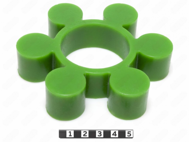 Вставка упругой муфты эластичная (звездочка) 118*51*25 , M87/синий , с отверстием, 6 лучей круглой формы, 33-01-755-poly , арт. 33-01-755-poly,          Полиуретан 