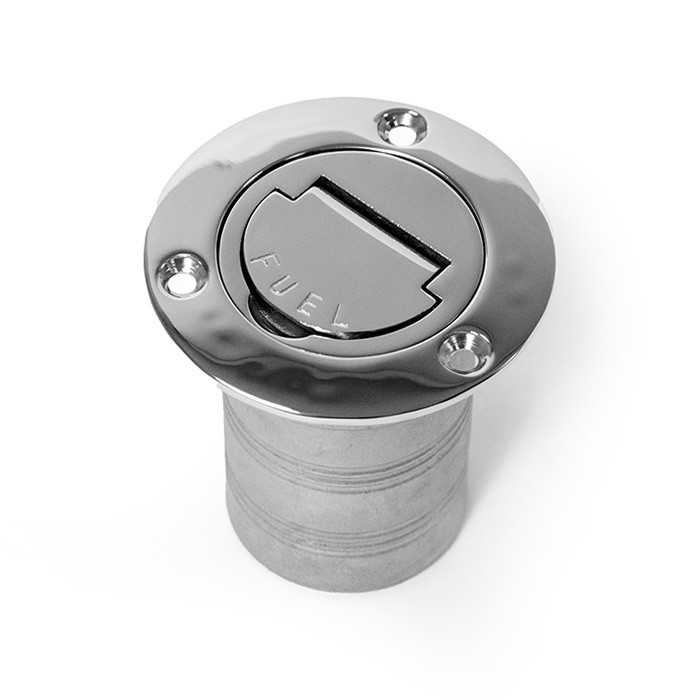 Горловина заливная SUNFINE 50мм прямая (Fuel), нержавеющая сталь, арт. SF30606-12,          SUNFINE MARINE 