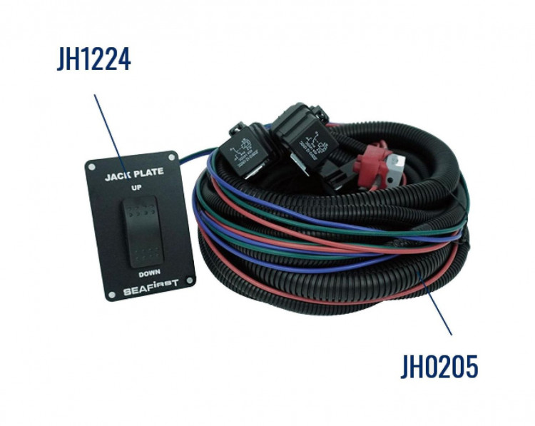 Подъёмник мотора гидравлический до 350 л.с. вертикальный (Power-Lift), вынос 15 см, высота подъема 14 см Waffalo, Sea First, арт. SJP-ST06-100,          Sea First 