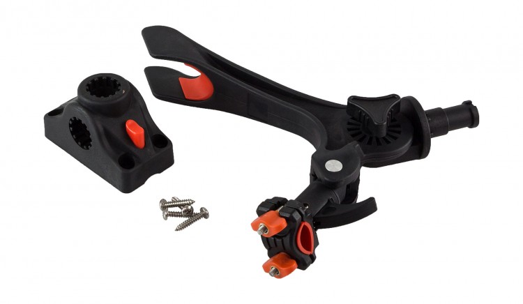 Подставка под удочку черная в комплекте с креплением CFMT303, арт. CFRH801,          Chen Fun 