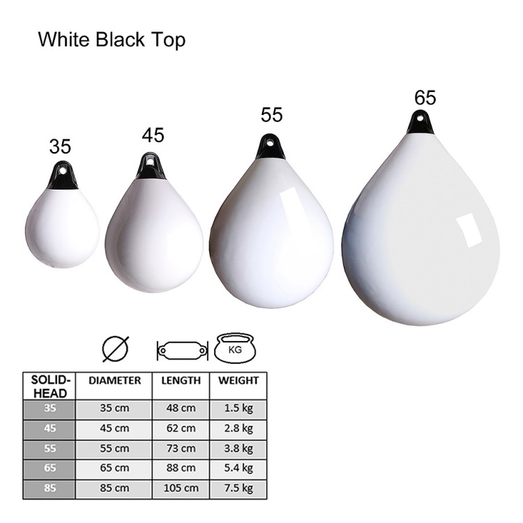Буй "Solid head", 35х48 см, белый, арт. 10238038,          Majoni 