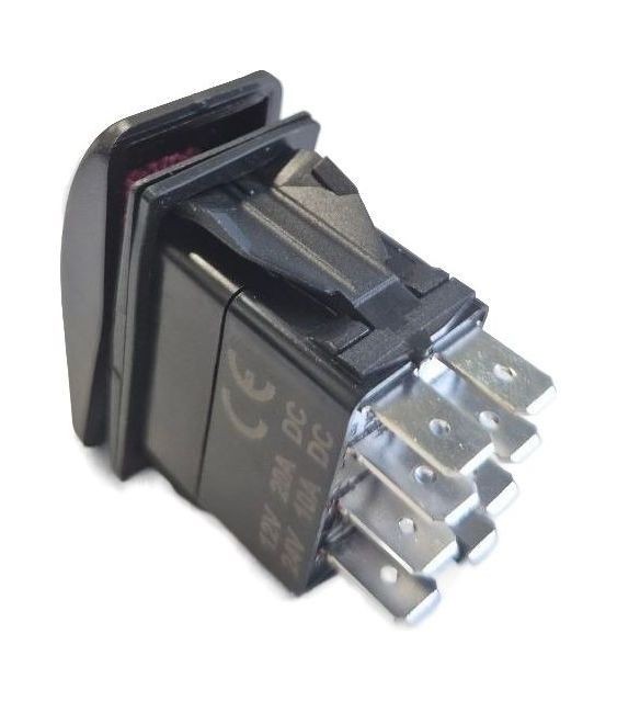 Переключатель трехпозиционный ON-ON-ON 12 В/20А 8Р, арт. MRA6BRB11,          Marine Rocket 