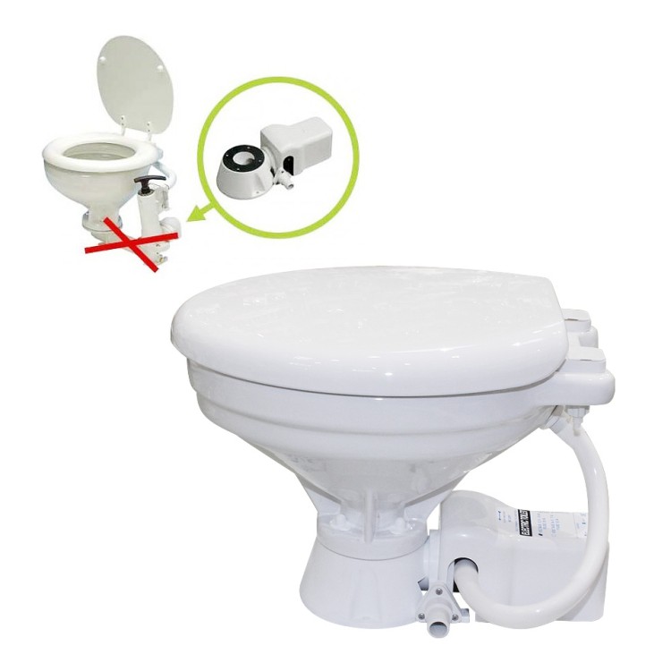 Система электрической прокачки для переоборудования ручных унитазов, 12В., арт. 10005629,          Matromarine 