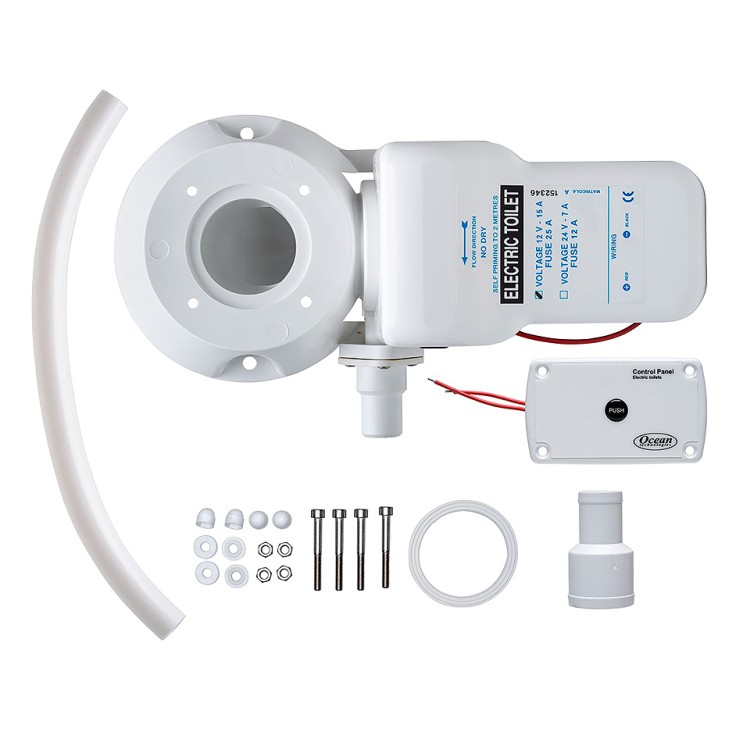 Система электрической прокачки для переоборудования ручных унитазов, 12В., арт. 10005629,          Matromarine 