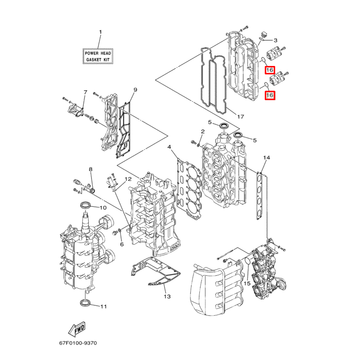 Уплотнительное кольцо бензонасоса YAMAHA F80-150  (93210-29198) (Yamaha), арт. 93210-30682,          YAMAHA 