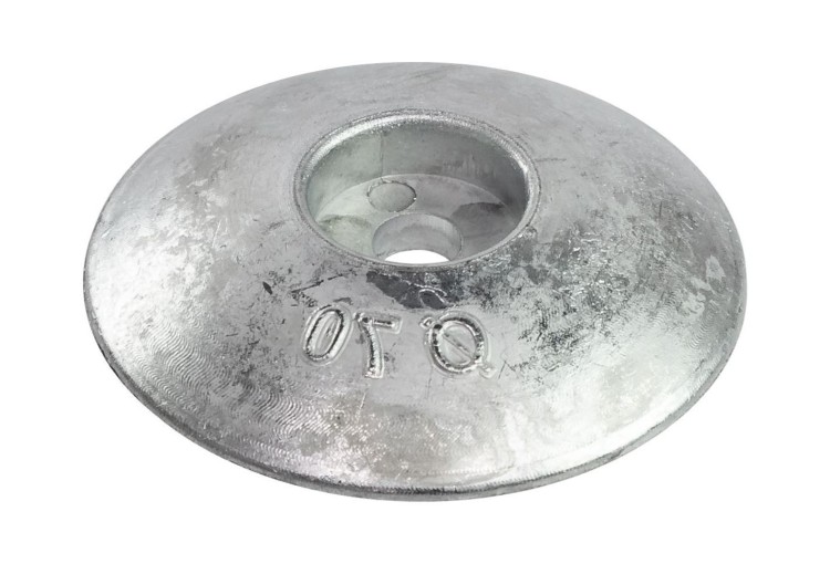 Анод цинковый для транцевых плит, D70 мм, арт. UFO70,          Bestanode 