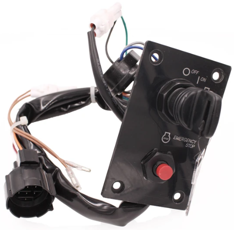 Панель зажигания Suzuki (замок зажигания и кнопка стоп с чекой) (PWB), арт. 37100-96J24-K,          POWEROB 