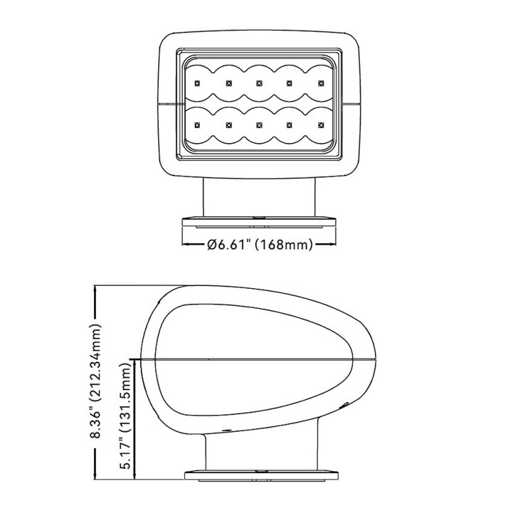Светодиодный прожектор с беспроводным управлением, 25 Вт (SFSL-2700W-02W), арт. 10270458,          SeaFlo 