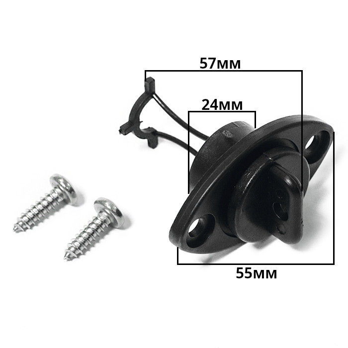 Заглушка дренажная SUNFINE 55 мм с крепежом, пластик черный, арт. SF20328-1S,          SUNFINE MARINE 
