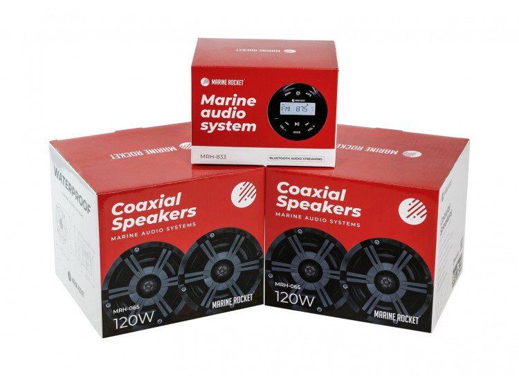 Морская акустика Marine Rocket MRH-833 (комплект 4DP), арт. MRH833B65QMR4,          MARINE ROCKET 