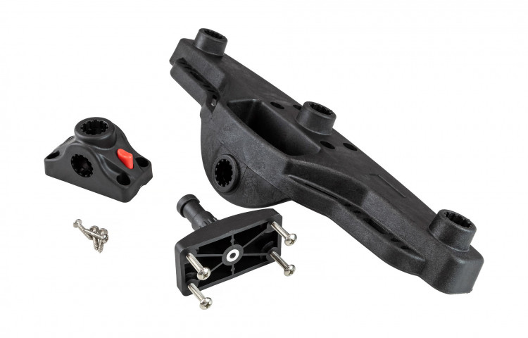 Адаптер для четырех держателей удилищ, черная в комплекте с креплением CFMT303, арт. CFMT502,          Chen Fun 